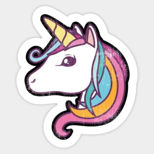 Happy Magic Fantasy Unicorn Sticker